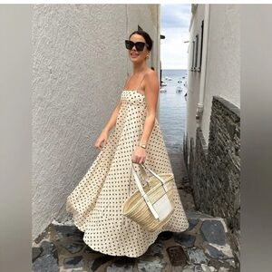 Commense Cream & black  Maxi Dress